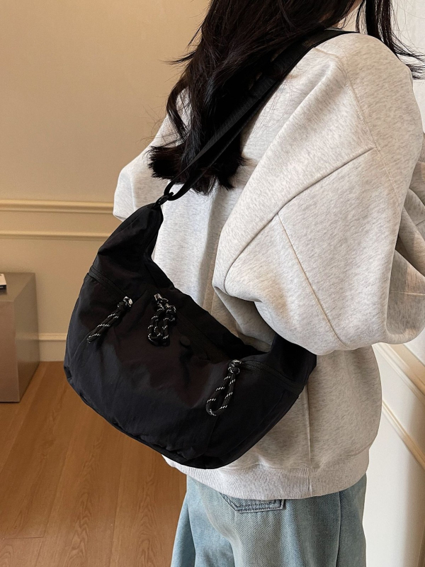 Dumpling torbica za ramena od Oxford platna, zip, džep za telefon i osobnu iskaznicu, s jednim remenom