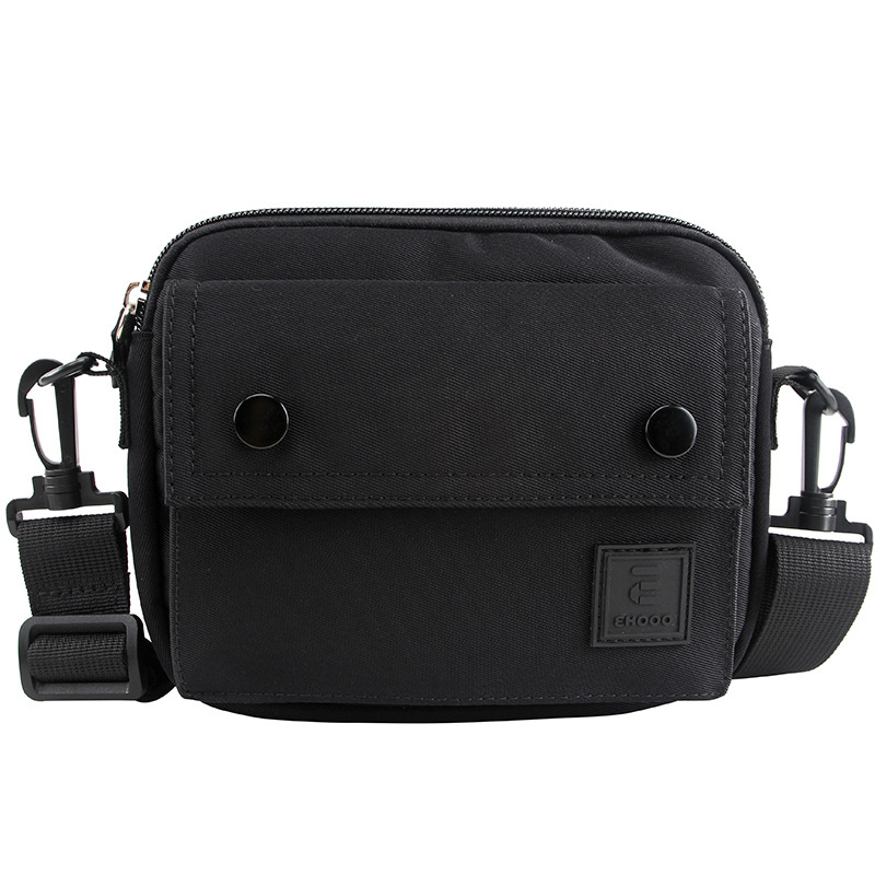 Női Oxford anyagból készült telefon-táska, crossbody, mini négyzet alakú, cipzáras nyitás, állítható vállpánt