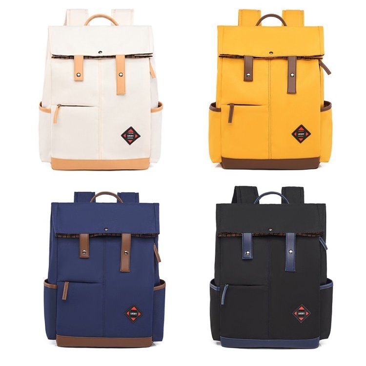 Női nejlon hátizsák cipzárral, poliészter bélés, belső patch zseb, tavasz 2025