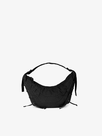 Geantă hobo cu curea reglabilă, stil urban, material Oxford, formă dumpling, închidere cu fermoar, căptușeală poliester, unicolor