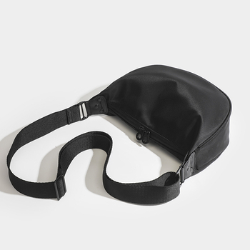 Unisex torba preko tijela od Oxford platna, polumjesnog oblika, džep za mobitel, zatvarač