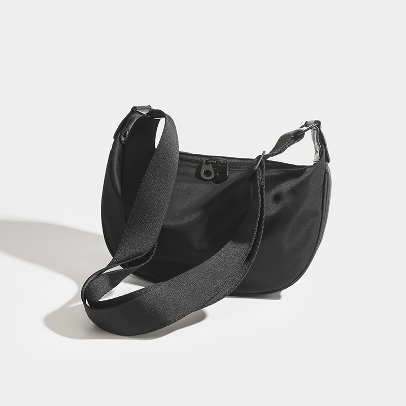 Unisex torba preko tijela od Oxford platna, polumjesnog oblika, džep za mobitel, zatvarač