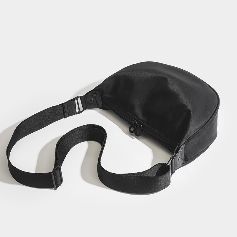 Unisex torba preko tijela od Oxford platna, polumjesnog oblika, džep za mobitel, zatvarač