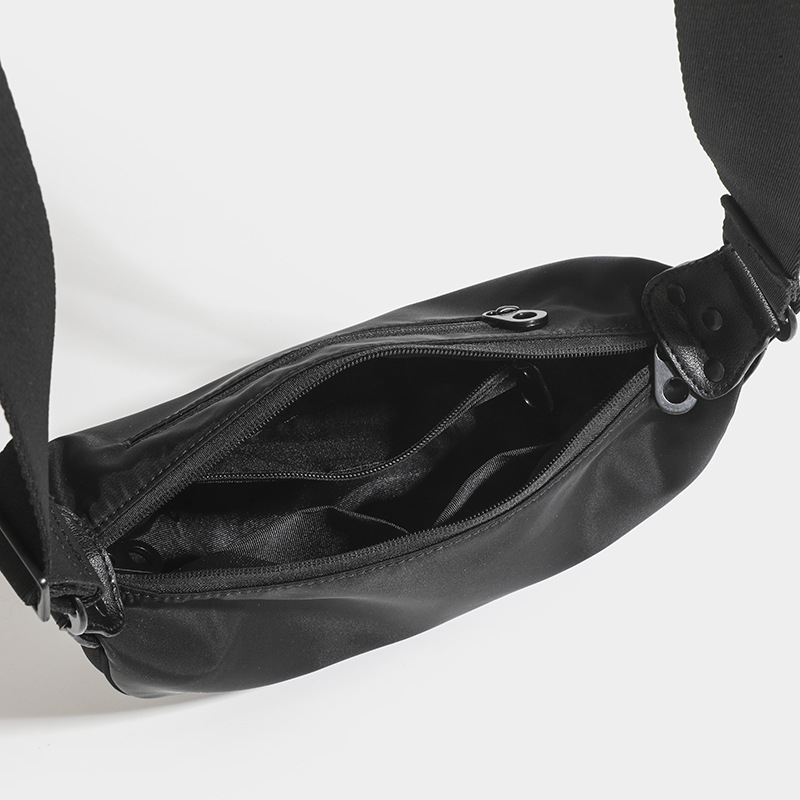 Unisex torba preko tijela od Oxford platna, polumjesnog oblika, džep za mobitel, zatvarač