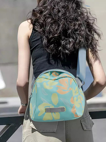 Ženska oxford shell crossbody torba sa zatvaračem, džepom za telefon, mekana izrada, s jednim remenom