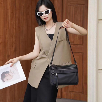 Cross-body torba od Oxford tkanine, zatvaranje na zip, marka Brother niu, unutarnji džep na zip i džep za identifikaciju, gradski jednostavan stil, šifra 3695