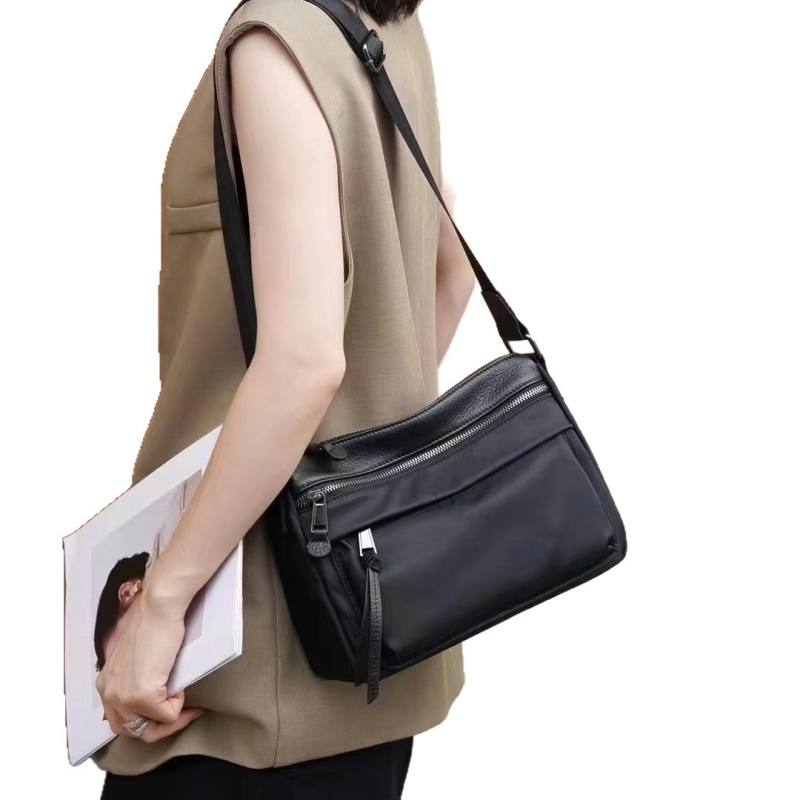 Cross-body torba od Oxford tkanine, zatvaranje na zip, marka Brother niu, unutarnji džep na zip i džep za identifikaciju, gradski jednostavan stil, šifra 3695