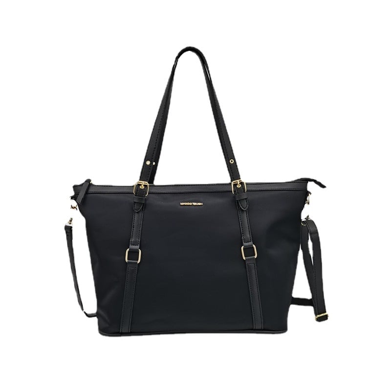 Torba Tote s crossbody remenom, Oxford tkanina, horizontalni kvadratni oblik, zatvaranje zipom, unutarnja džep s zipom, tri remena (Oxford tkanina; horizontalni kvadratni oblik; zatvaranje zipom; unutarnja džep s zipom; tri remena)