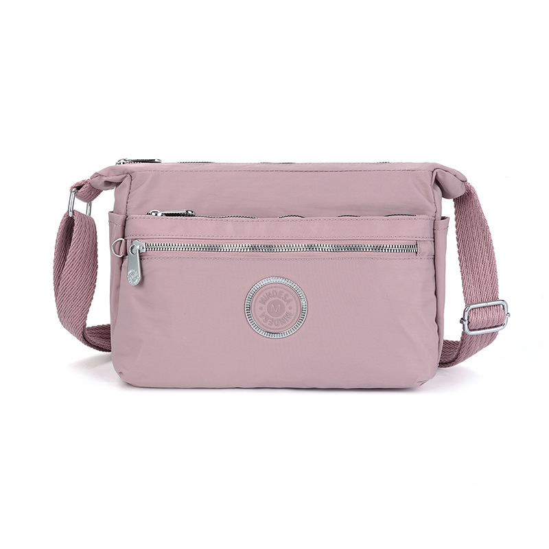 Mindesa 2025 Crossbody torba, najlonska Oxford tkanina, horizontalni kvadratni oblik, zatvaranje na zip, unutarnji džepovi za telefon i ID s laminiranim džepom, poliester podstava