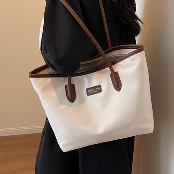 Unisex PU kožna tote torba, Oxford podstava, svakodnevna uporaba, proljeće 2024 izdanje