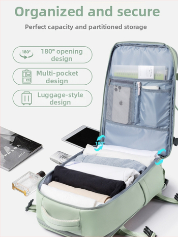 Uniszex hátizsák, Oxford anyag, 1,2 kg, laptop-zseb, rejtett cipzáras zseb