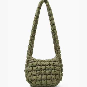 Ženska crossbody torba od Oxford platna, oblako-plisirani dizajn, velika kapaciteta, zatvaranje zipom, uspravni kvadratni oblik