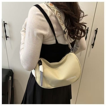 Crossbody torba s gradskom jednostavnošću, Oxford materijal, unutarnja podstava od najlona, zatvarač, oblik jastuka, jedna naramenica, za svakodnevnu upotrebu