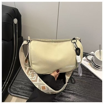 Crossbody torba s gradskom jednostavnošću, Oxford materijal, unutarnja podstava od najlona, zatvarač, oblik jastuka, jedna naramenica, za svakodnevnu upotrebu