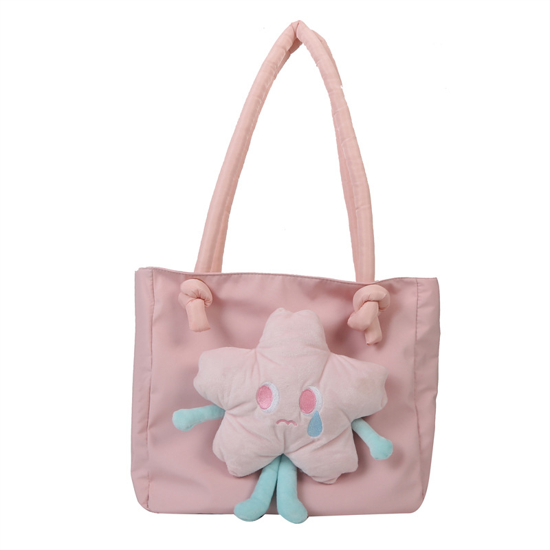 Tote torba od Oxford platna, ulični stil, oblik kante, zatvarač na zip