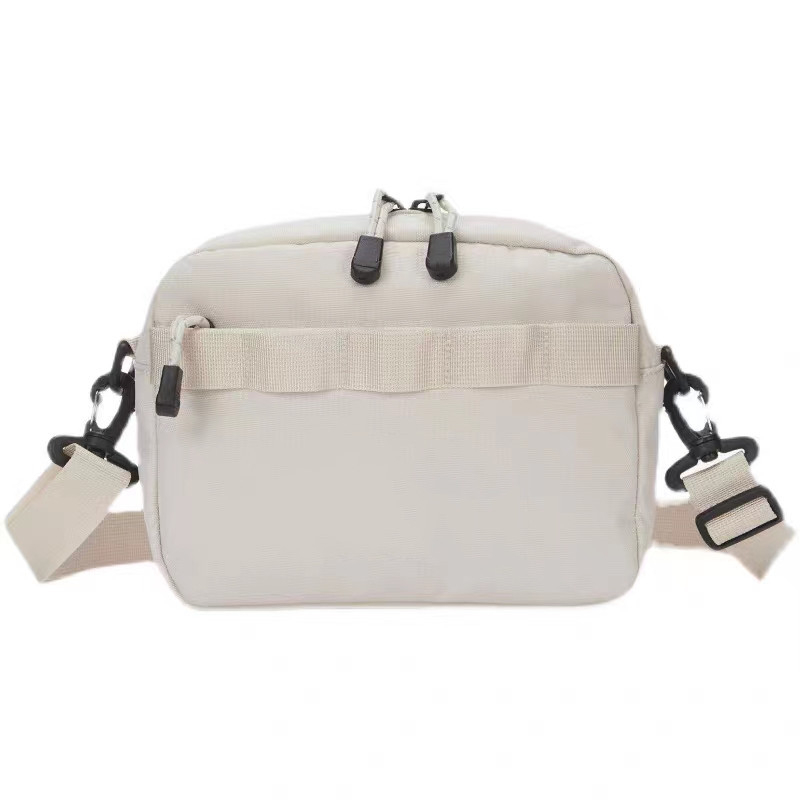 Unisex torba preko ramena u street stilu, vodoravna kvadratna forma, zip, Oxford tkanina