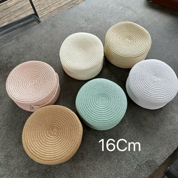 Geantă din pai pentru copii, crossbody — fermoar, capacitate mare, model fluture