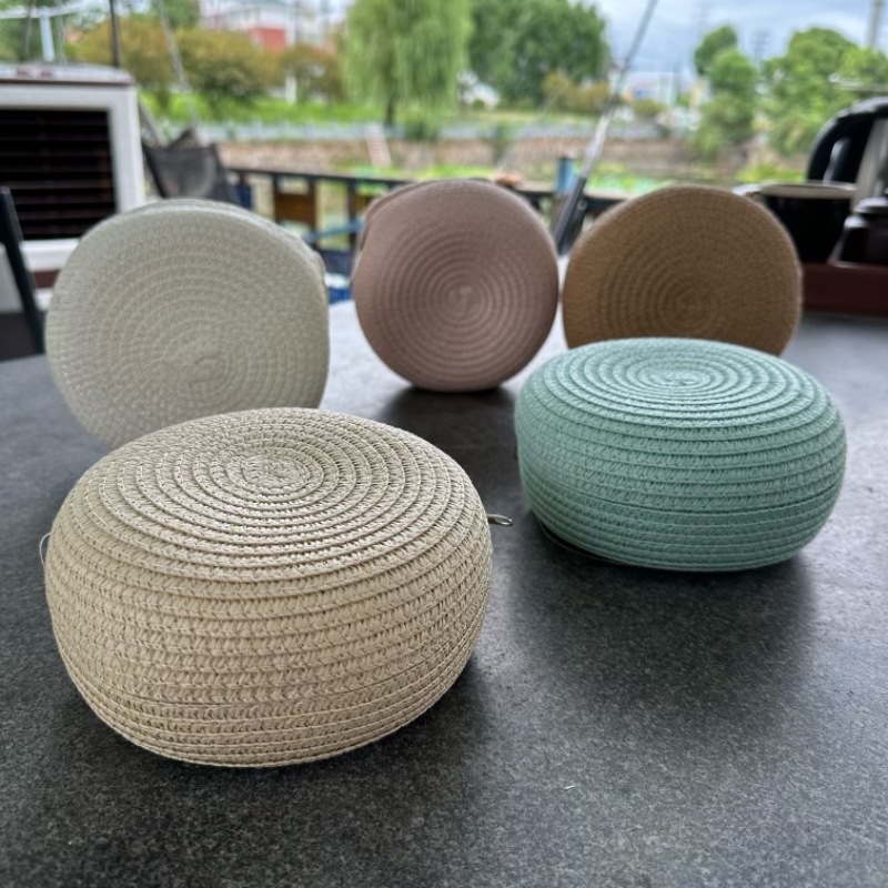 Geantă din pai pentru copii, crossbody — fermoar, capacitate mare, model fluture