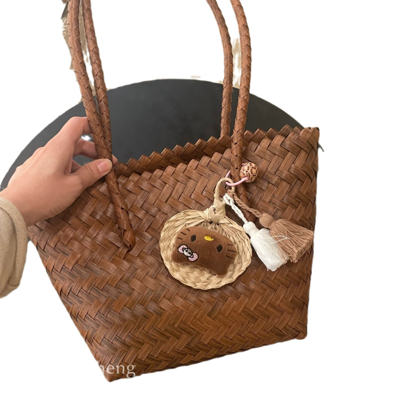 Hesheng Unisex PVC Tote Torba – Horizontalni Kvadratni Oblik, Otvoren Gornji Dio