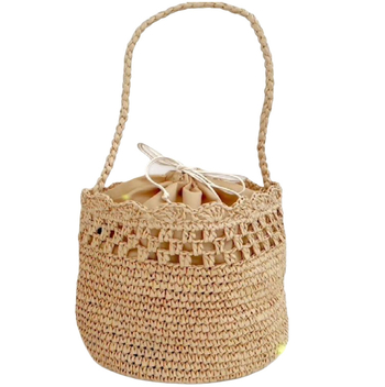 Bucket alakú táska húzózáras záródással, anyag papír, bélés poliészter, utcai divat stílus, mobiltelefon zseb, 2025 tavasz.