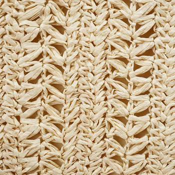 Válltáska — városi egyszerűség, szalma, kerek forma, cipzár, kézzel készített