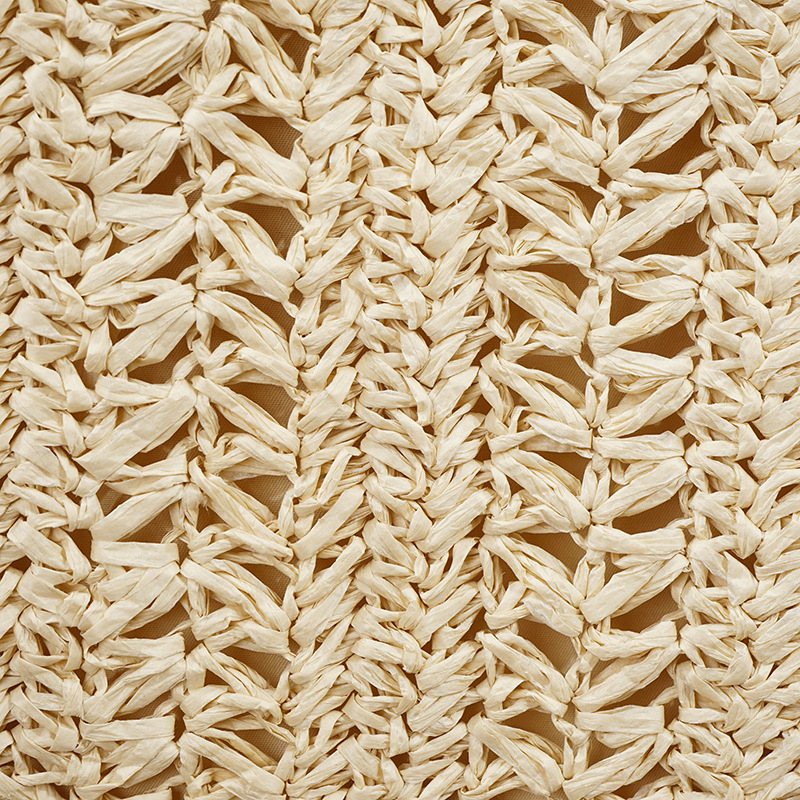 Válltáska — városi egyszerűség, szalma, kerek forma, cipzár, kézzel készített