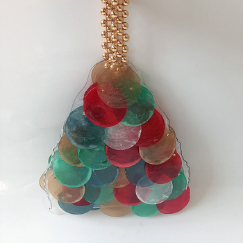 Geantă shell din paie, lucrată manual, în stil coreean, cu deschidere deschisă, bretea simplă, buzunar pentru telefon, Scirocco