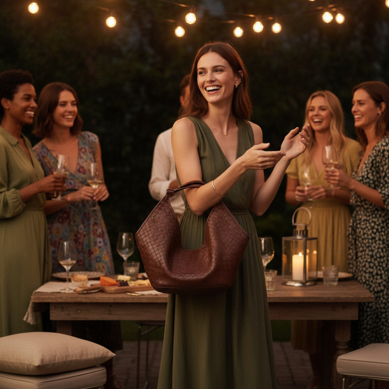 Geantă de umăr din PU, stil urban minimalist, formă dumpling, închidere magnetică, buzunar pentru telefon