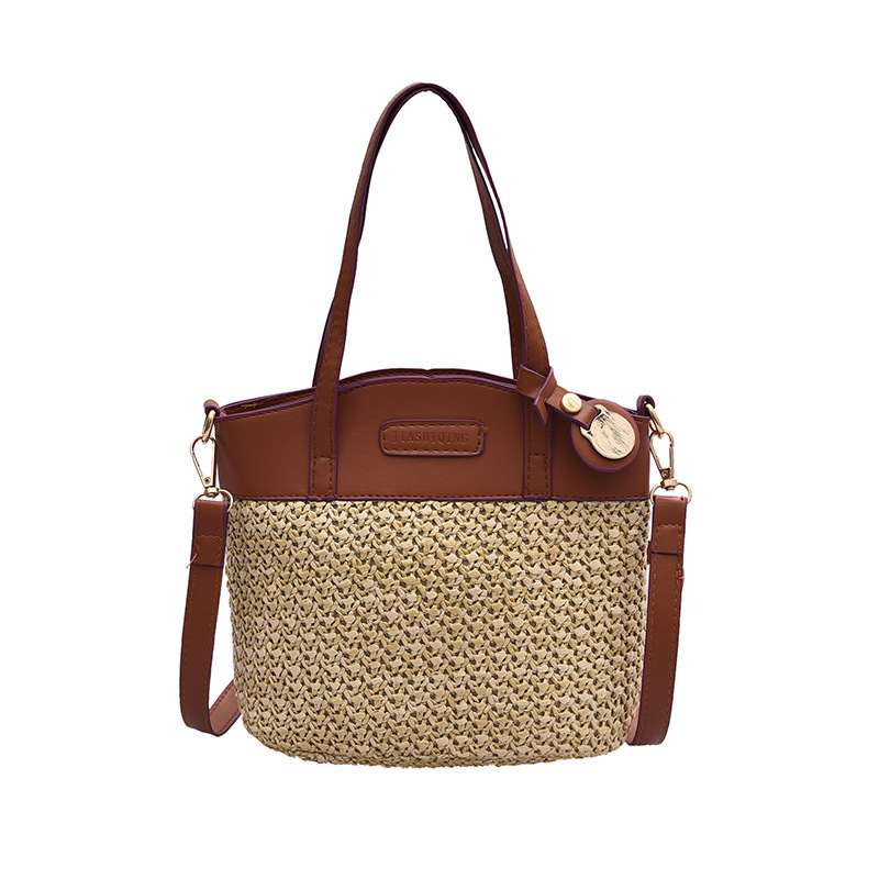 Geantă PU bucket – stil Fresh and Sweet, închidere cu fermoar, curea de umăr simplă, brand Sheng Shi