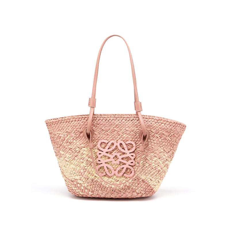 Ženska raffia Tote torba, školjkastog oblika, zatvaranje šnuralom, poliester podstava, unutarnja džep sa zatvaračem