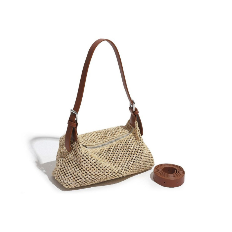 MODAI PU crossbody torba, dumpling oblik, zatvaranje na zip, podstava od najlona, unutarnji džepovi: džep sa zipom i džep za kameru