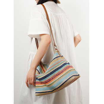 Krosbody torba od prave kože, gradski jednostavan stil, dumpling oblik, zatvarač