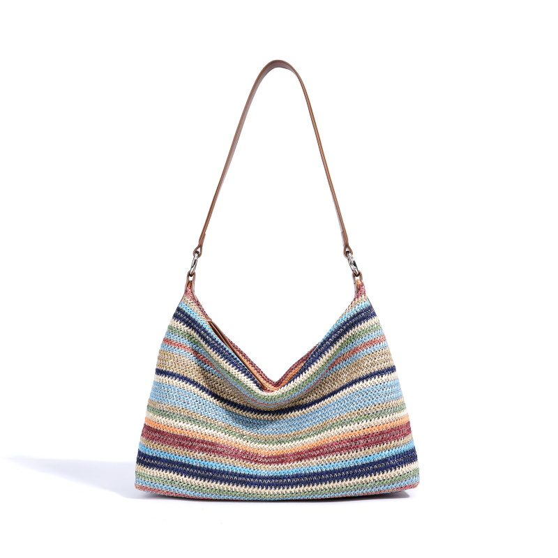 Krosbody torba od prave kože, gradski jednostavan stil, dumpling oblik, zatvarač