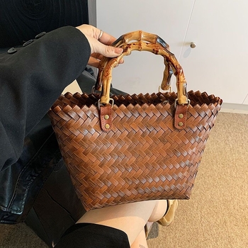 Ručna torba od PP materijala, otvoreni gornji dio, bez podstavke, za svakodnevnu upotrebu, proljeće 2025