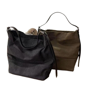 Yi Lin női tote táska valódi bőrből, vászon bélés, egyetlen vállpánt