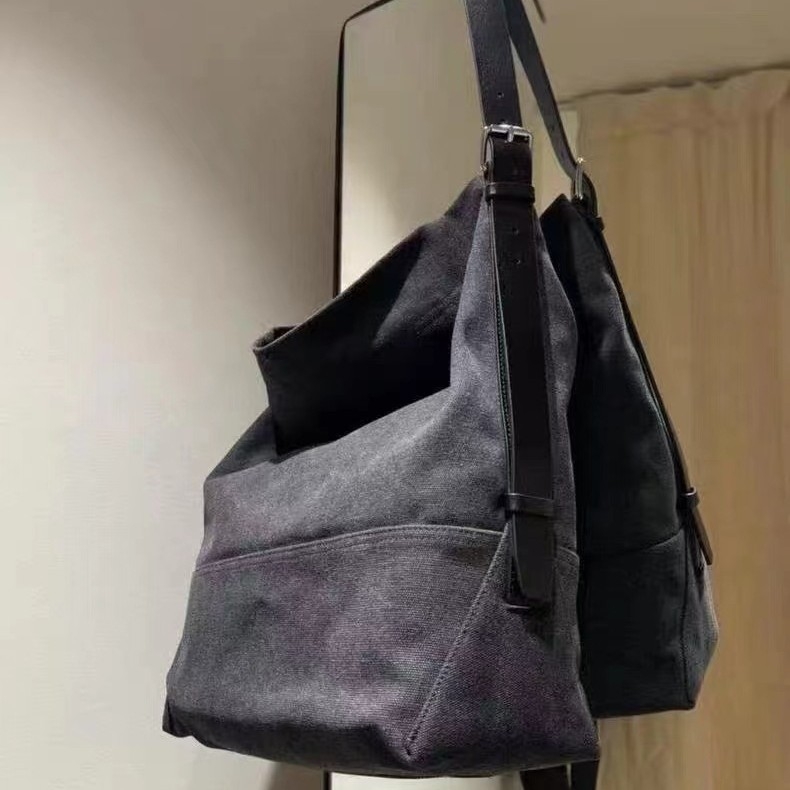 Yi Lin női tote táska valódi bőrből, vászon bélés, egyetlen vállpánt