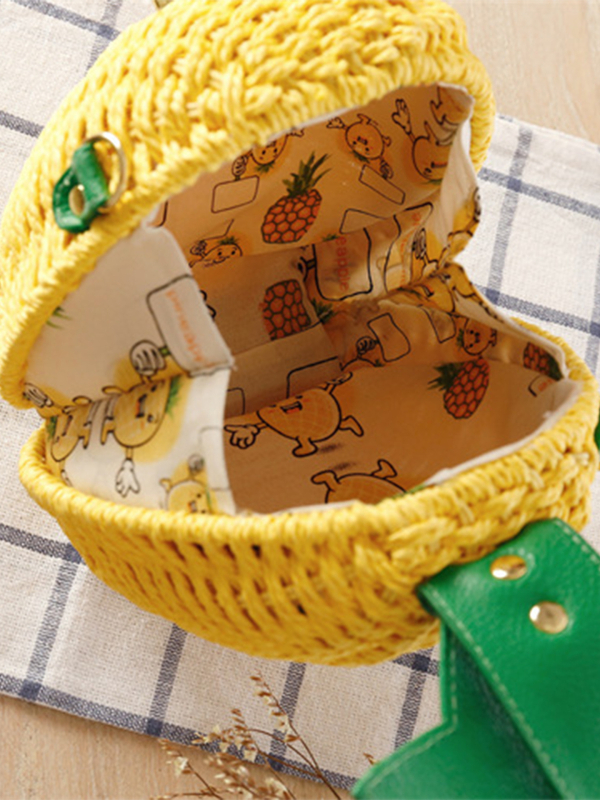 Bucket bag z papiera, uzatváranie zámkom, podšívka polyestérovej bavlny, štýl Fresh and sweet, jar 2019