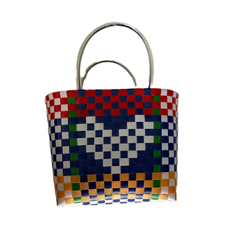 Ručna pletena torba od slame, svjež i sladak stil, horizontalni četverokutni oblik, unutarnji ID džep
