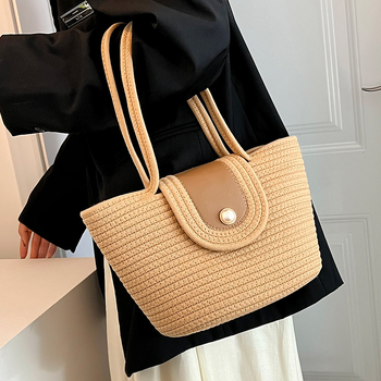 Ženska torba Pearl Cotton velike kapacitete, na rame ili crossbody