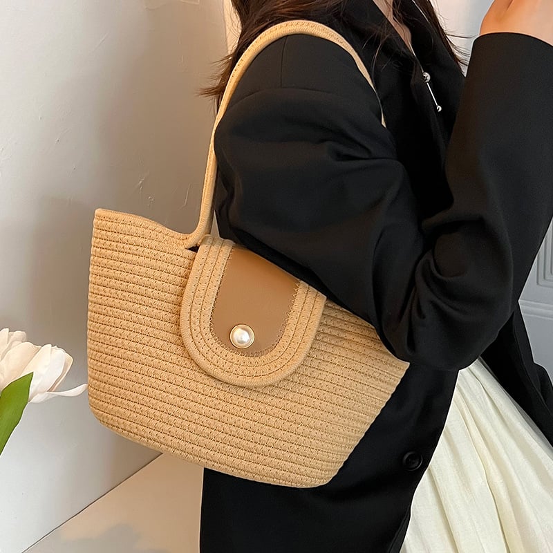 Ženska torba Pearl Cotton velike kapacitete, na rame ili crossbody