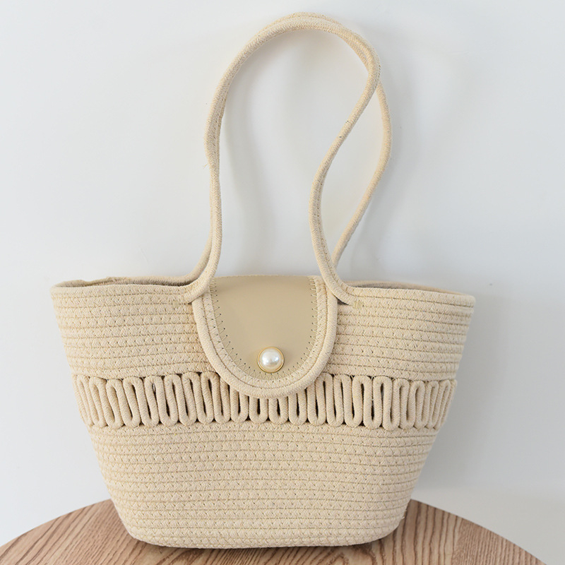 Ženska torba Pearl Cotton velike kapacitete, na rame ili crossbody