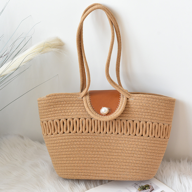 Ženska torba Pearl Cotton velike kapacitete, na rame ili crossbody