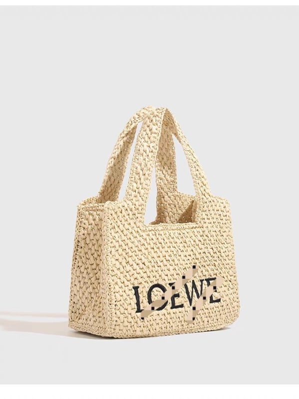 Street-fashion Tote táska papírból, szalma szövésű dizájn, nyitott felső, függőleges négyzet alakú forma, bélés poliészter-pamut, belső zseb a telefon számára