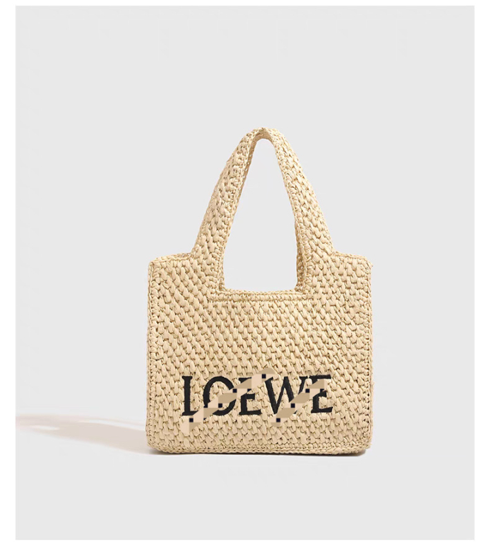 Street-fashion Tote táska papírból, szalma szövésű dizájn, nyitott felső, függőleges négyzet alakú forma, bélés poliészter-pamut, belső zseb a telefon számára