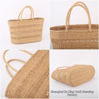 NatureMix slamená kabelka, zvislý štvorcový tvar, otvorený horný diel, bez podšívky, mestský štýl