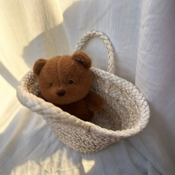 Shuangyi slamová taška, cylindrického tvaru, pletená, otvorená horná časť