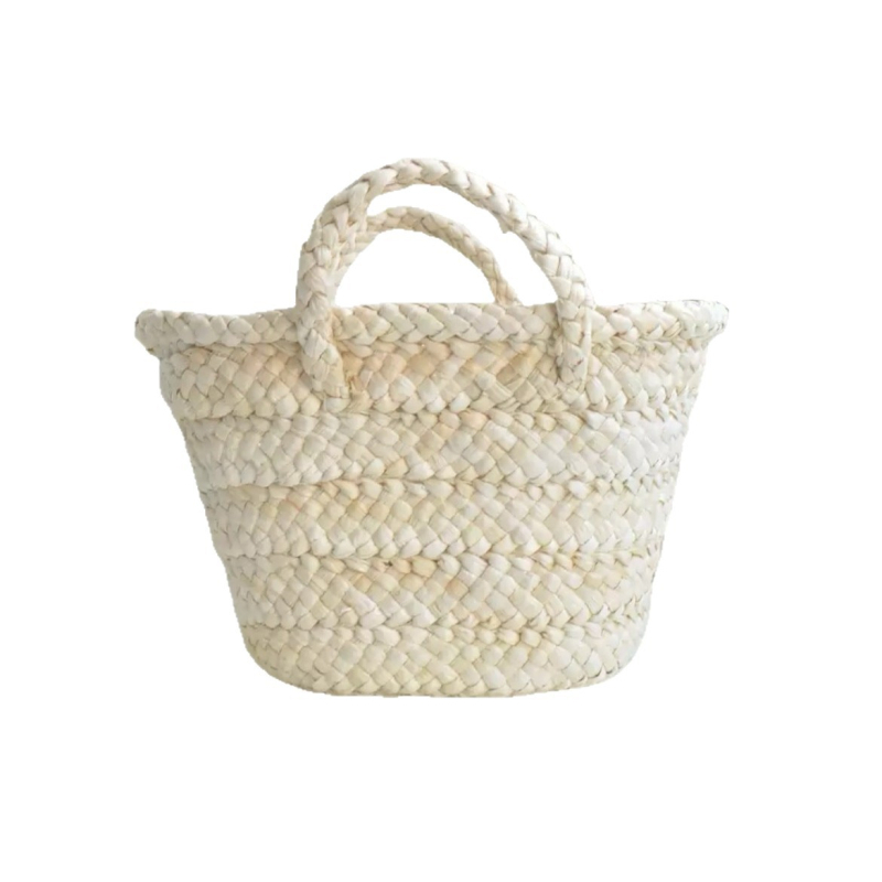 Shuangyi slamová taška, cylindrického tvaru, pletená, otvorená horná časť