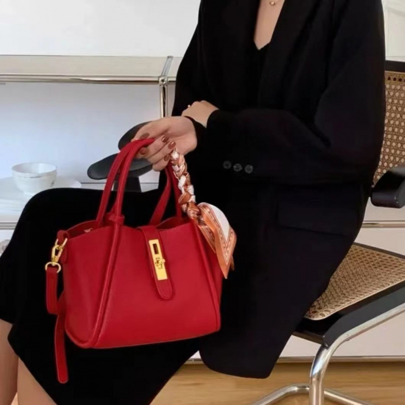 URDIONRSURVO velika kapaciteta kofer torba za žene, crvena, svadbena torba, crossbody i nošenje u ruci