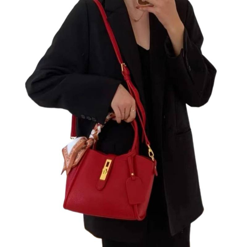 URDIONRSURVO velika kapaciteta kofer torba za žene, crvena, svadbena torba, crossbody i nošenje u ruci
