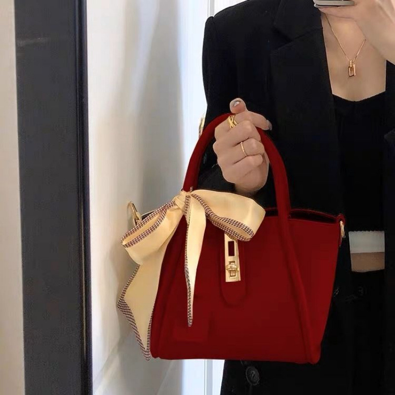 URDIONRSURVO velika kapaciteta kofer torba za žene, crvena, svadbena torba, crossbody i nošenje u ruci